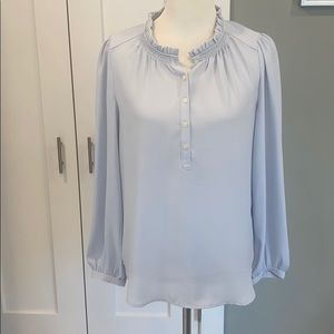 LOFT Light Blue Blouse Size Small